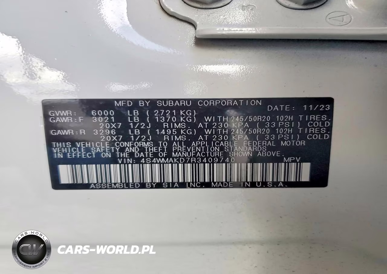 2024 Subaru Ascent Onyx Edition VIN:4S4WMAKD7R3409740 - 13