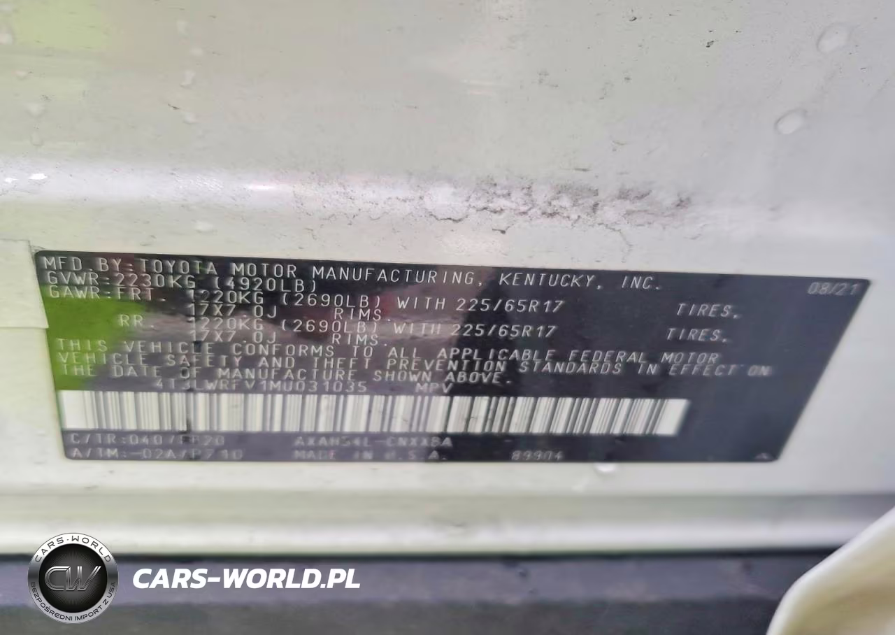 2021 Toyota Rav4 Le VIN:4T3LWRFV1MU031035 - 13