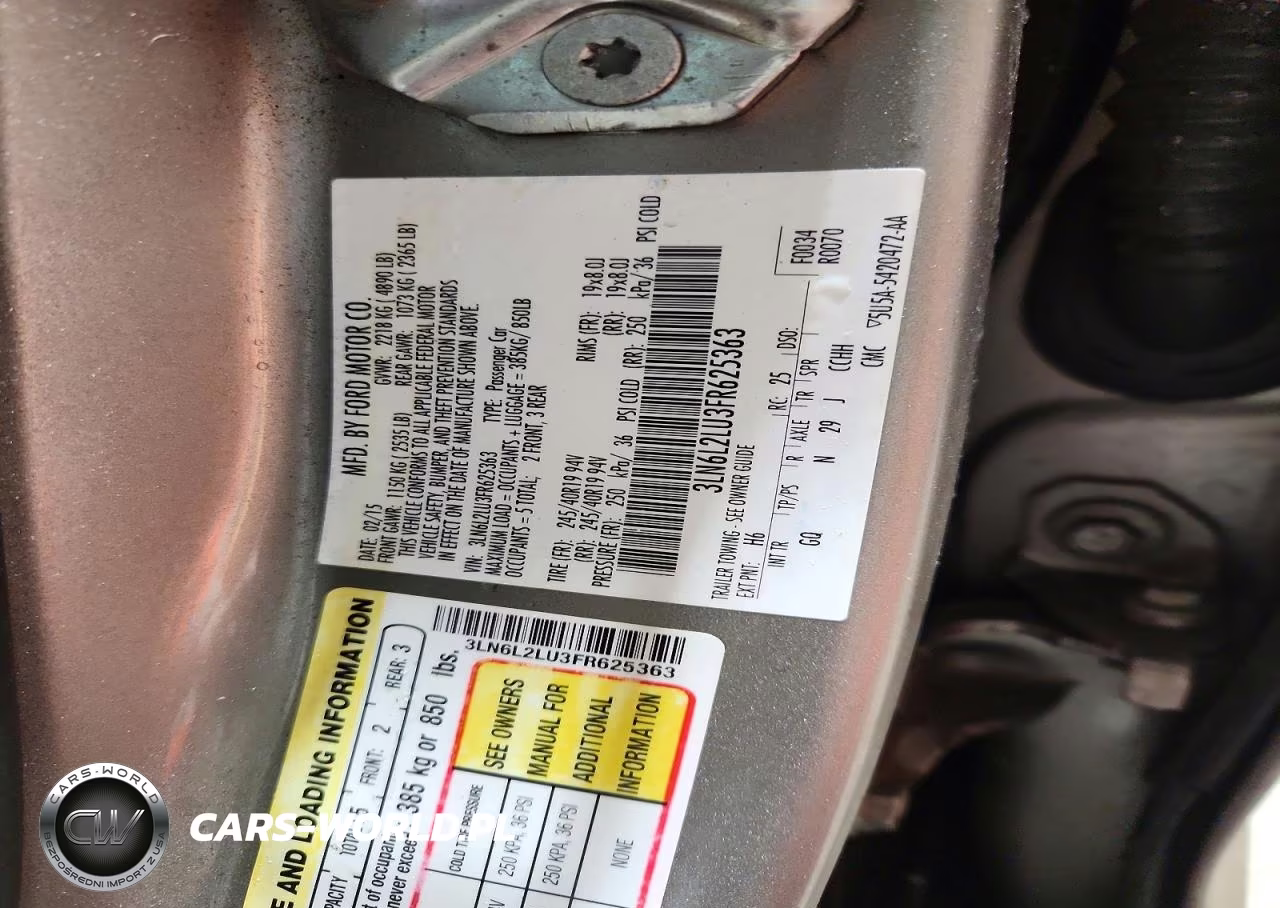 2015 Lincoln Mkz Hybrid VIN:3LN6L2LU3FR625363 - 12