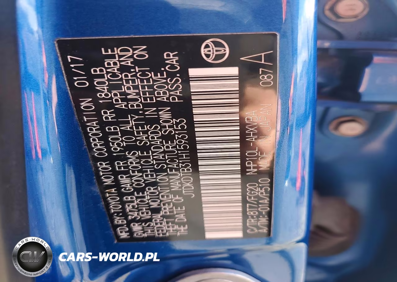 2017 Toyota Prius C VIN:JTDKDTB31H1593153 - 14
