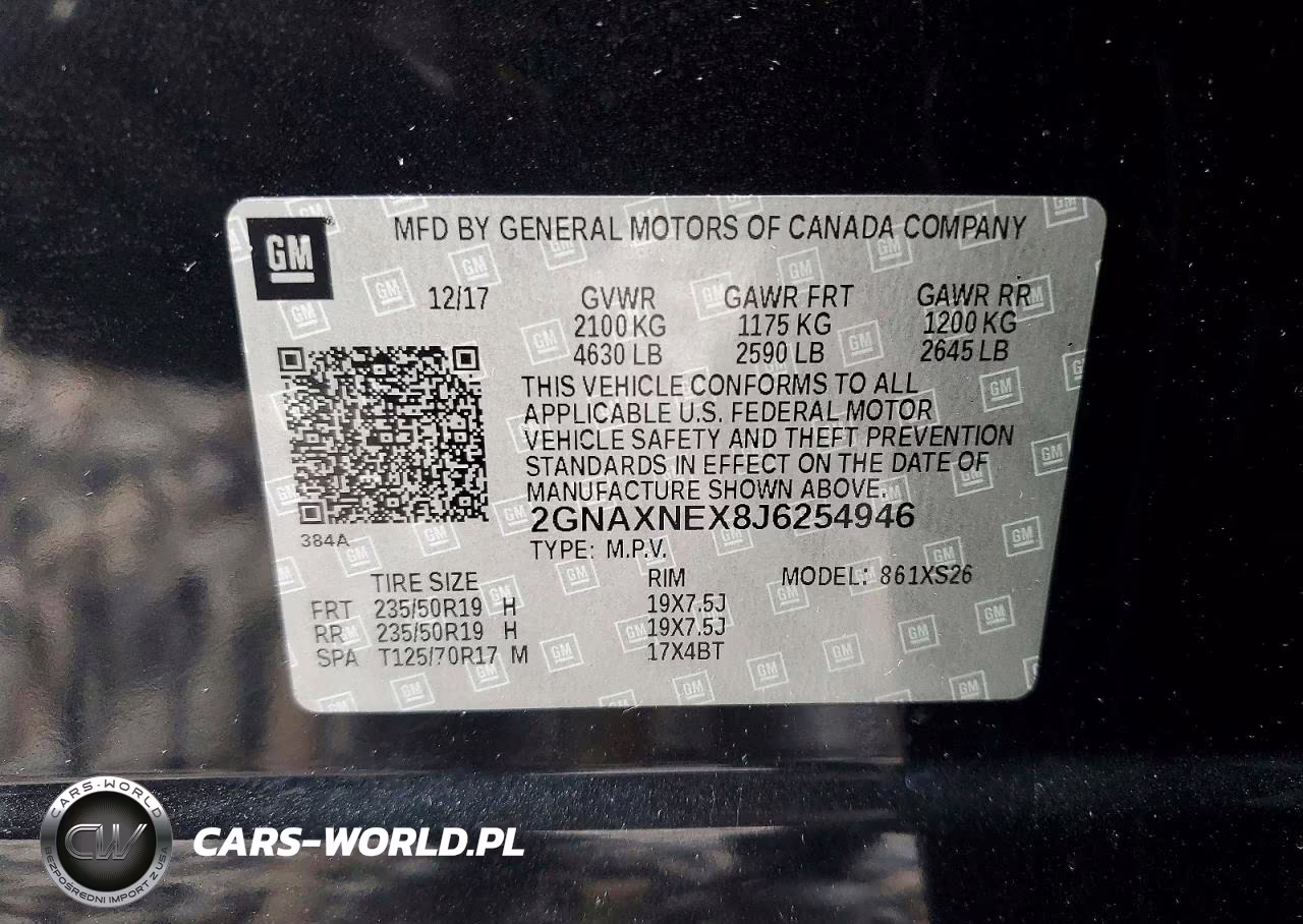 2018 Chevrolet Equinox Premier VIN:2GNAXNEX8J6254946 - 13