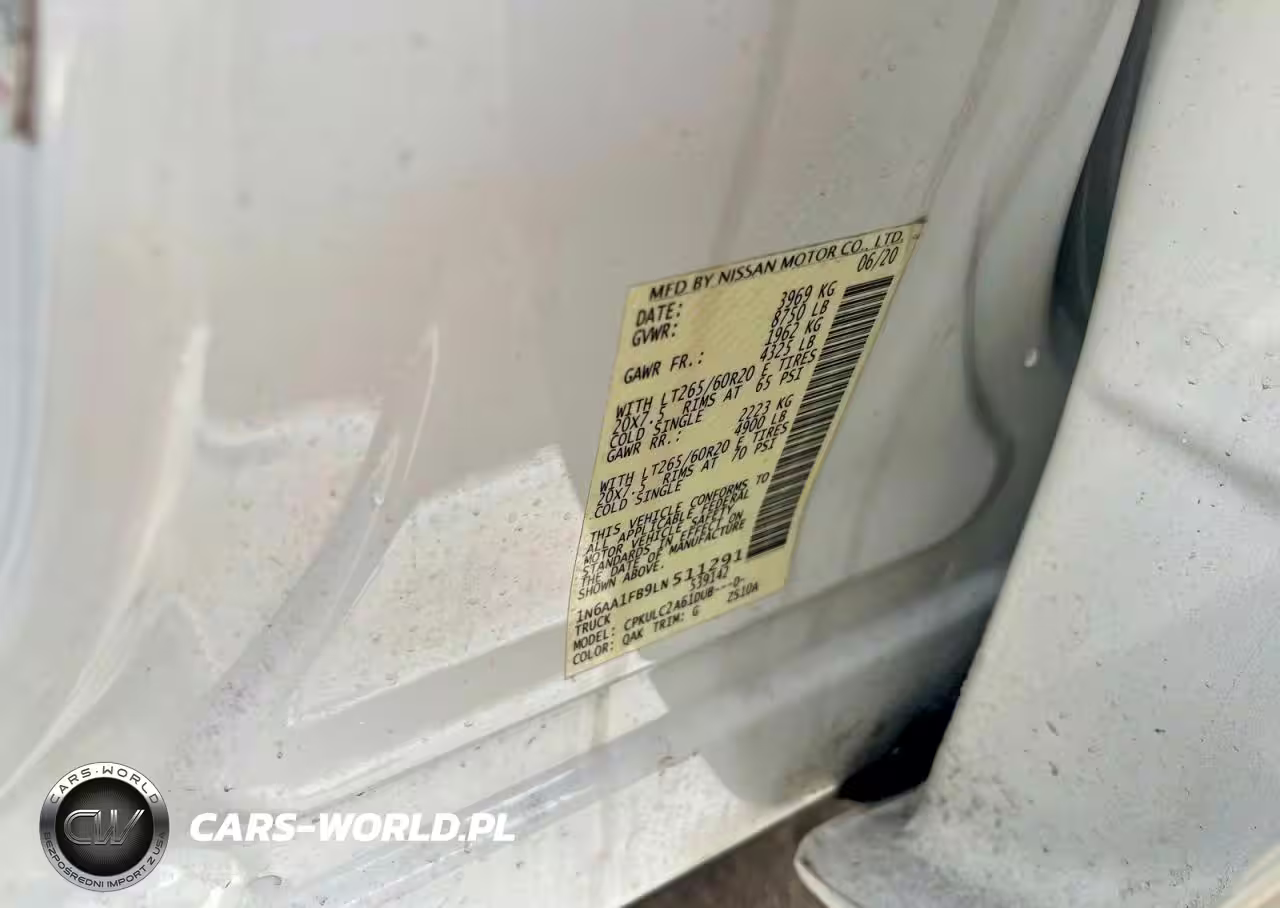 2020 Nissan Titan Xd Sv VIN:1N6AA1FB9LN511291 - 10