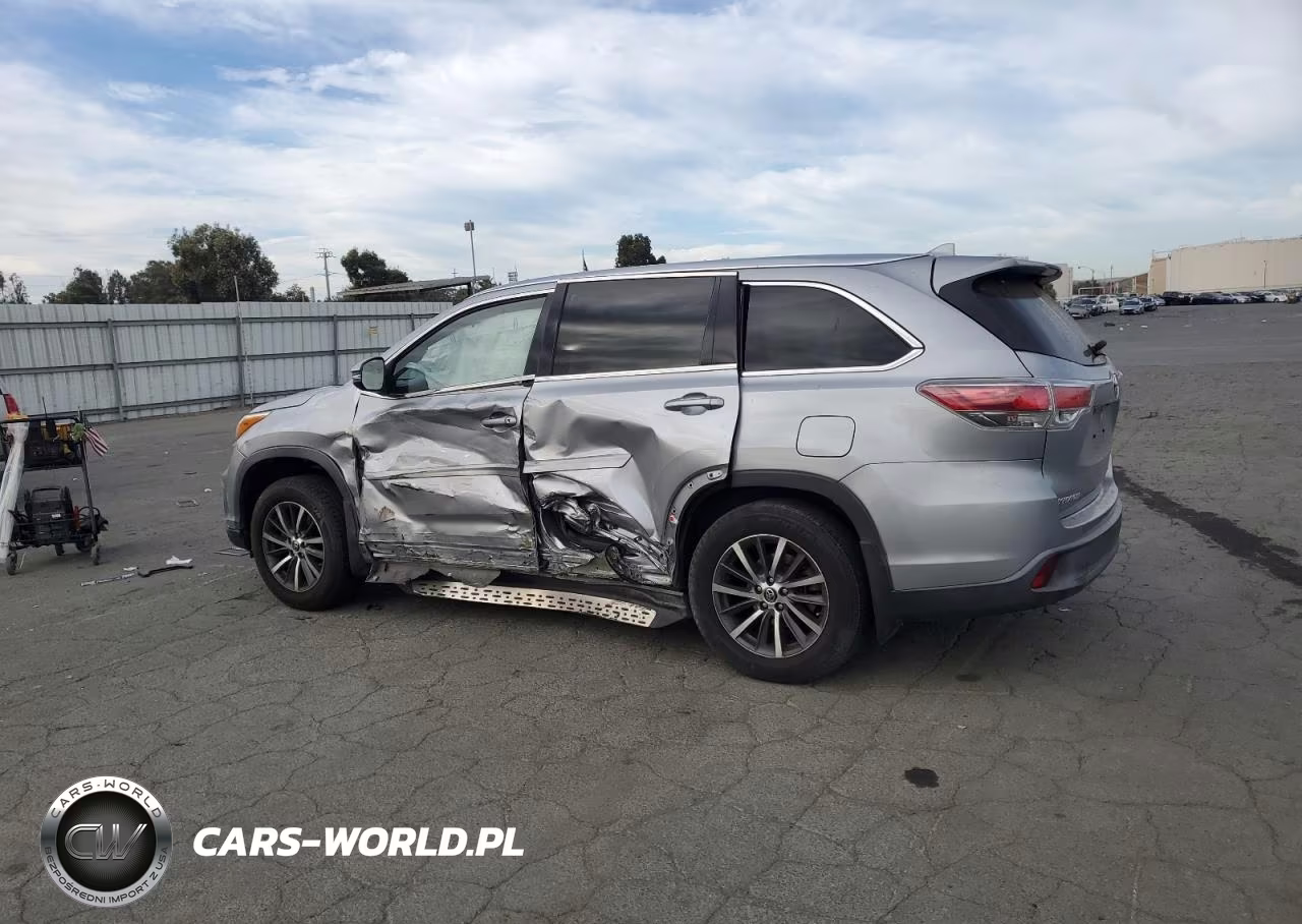 2016 Toyota Highlander Xle VIN:5TDJKRFH6GS265934 - 2