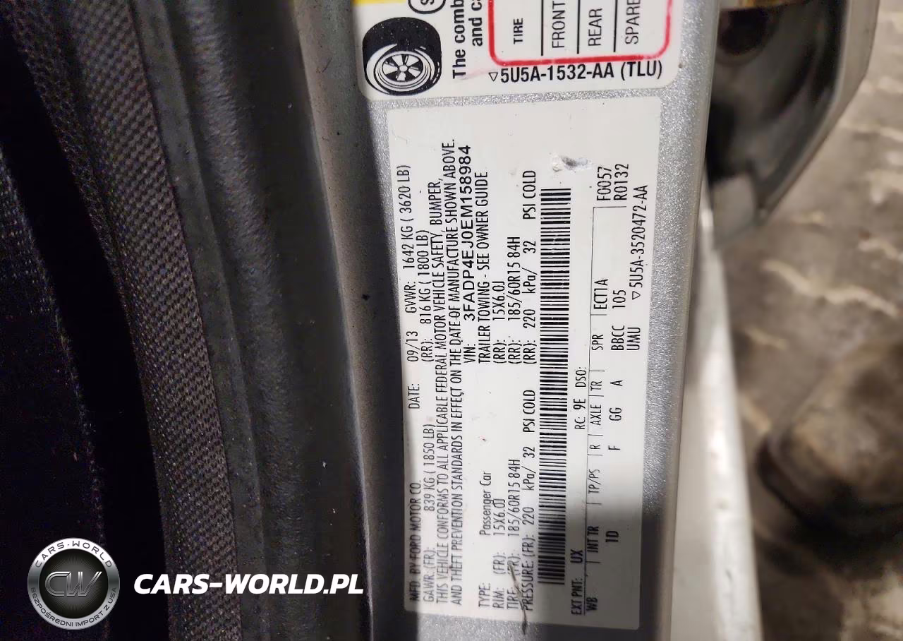 2014 Ford Fiesta Se VIN:3FADP4EJ0EM158984 - 12
