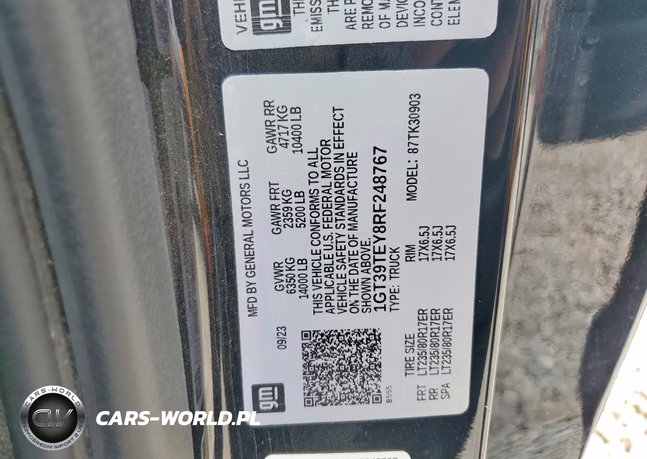 2024 GMC Sierra K3500 Sle VIN:1GT39TEY8RF248767 - 12
