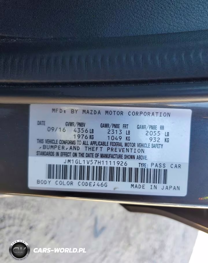 2017 Mazda 6 Touring VIN:JM1GL1V57H1111926 - 12