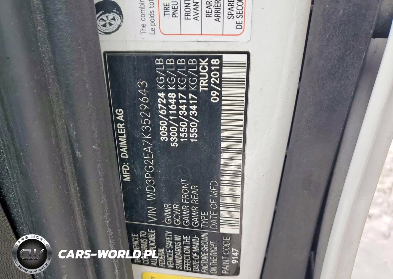 2019 Mercedes Benz Metris VIN:WD3PG2EA7K3529643 - 13