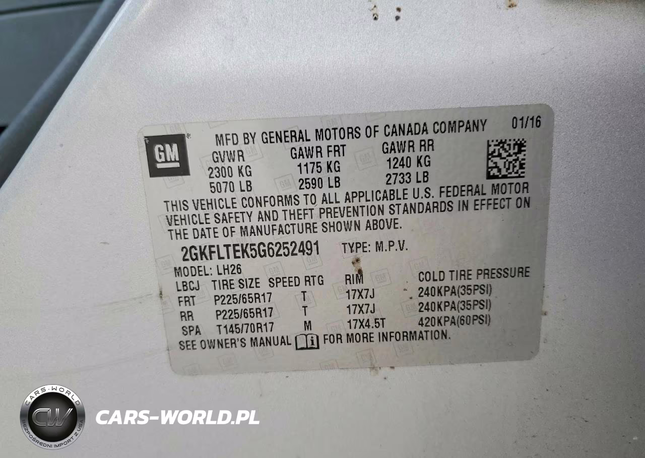 2016 GMC Terrain Sle VIN:2GKFLTEK5G6252491 - 13