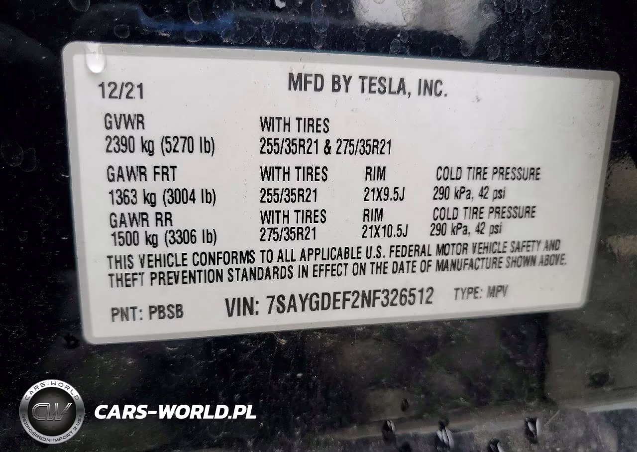 2022 Tesla Model Y VIN:7SAYGDEF2NF326512 - 13