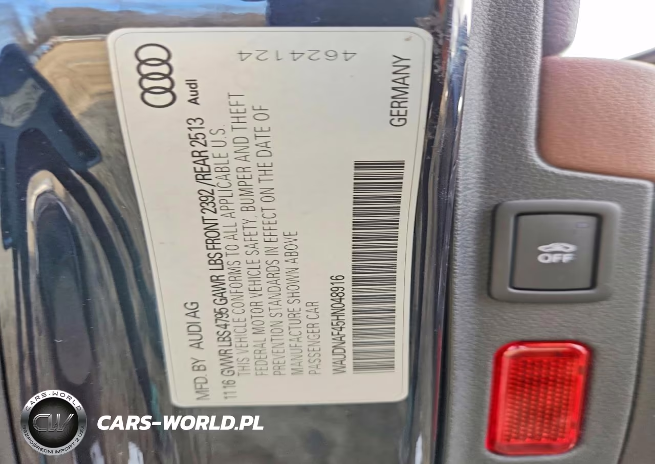 2017 Audi A4 Premium VIN:WAUDNAF45HN048916 - 13