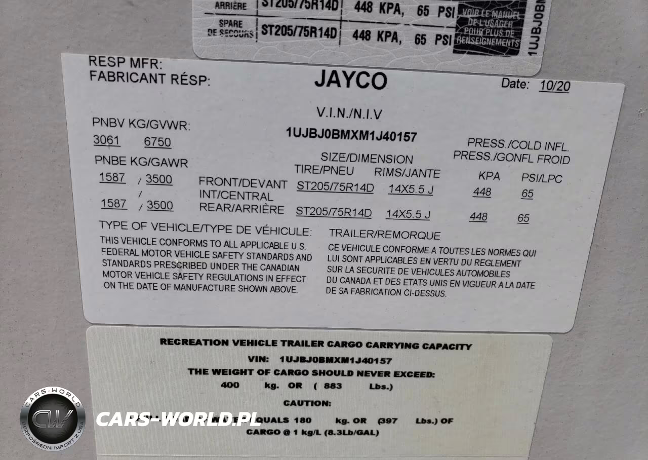 2021 Jayc Jayco VIN:1UJBJ0BMXM1J40157 - 10