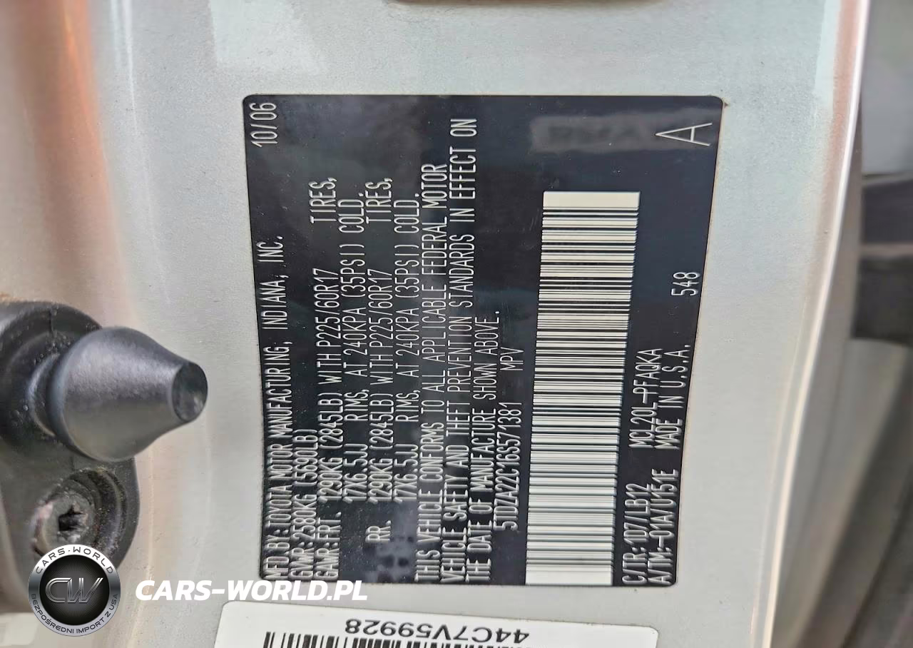 2007 Toyota Sienna VIN:5TDZA22C16S571381 - 13