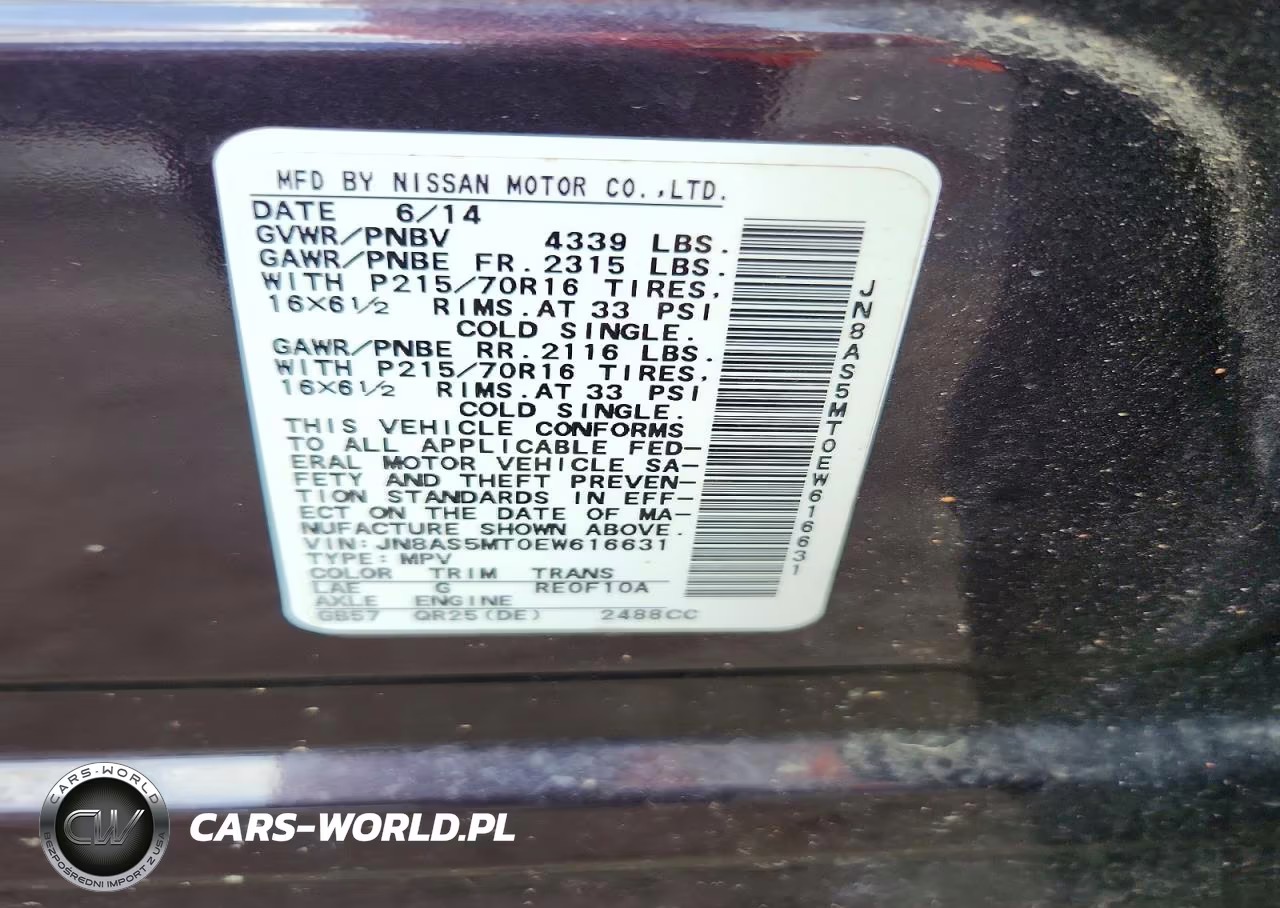 2014 Nissan Rogue Select S VIN:JN8AS5MT0EW616631 - 13