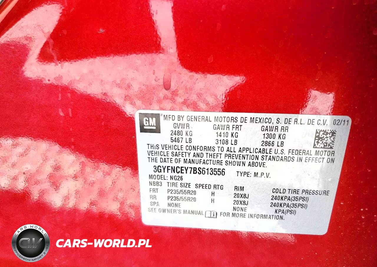 2011 Cadillac Srx Premium Collection VIN:3GYFNCEY7BS613556 - 13