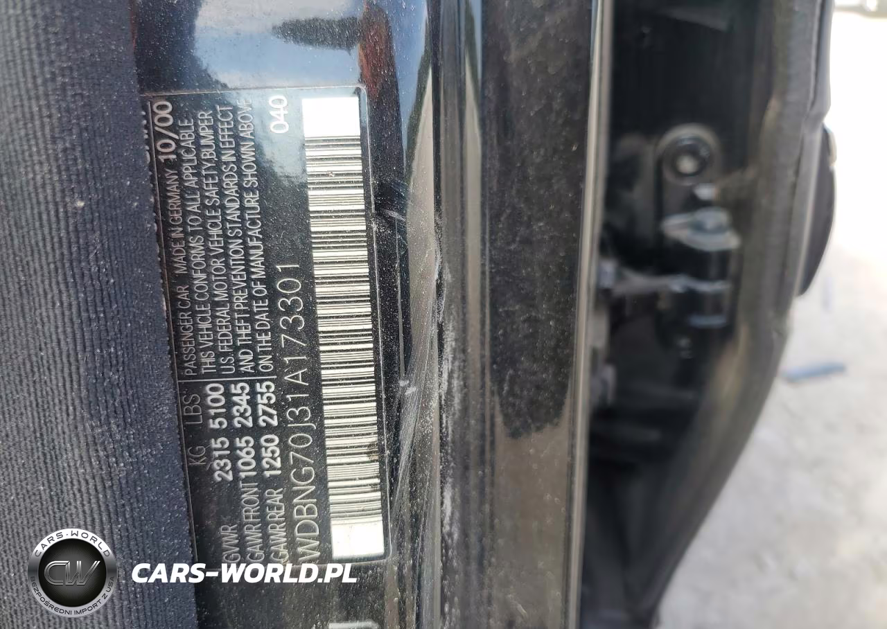 2001 Mercedes-Benz S 430 VIN:WDBNG70J31A173301 - 12
