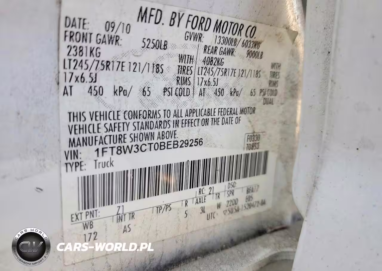 2011 Ford F350 Super Duty VIN:1FT8W3CT0BEB29256 - 13