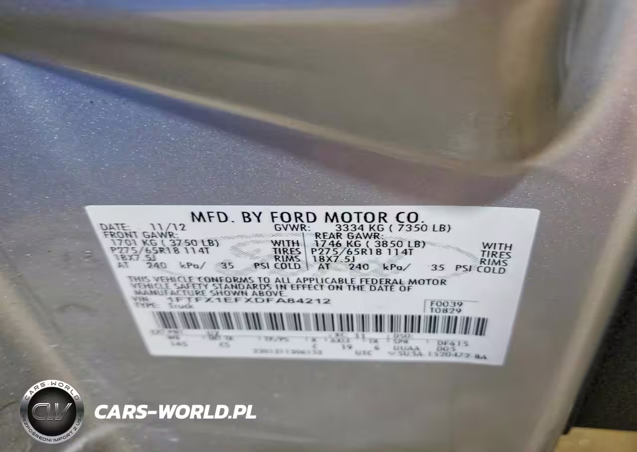 2013 Ford F150 Super Cab VIN:1FTFX1EFXDFA84212 - 12