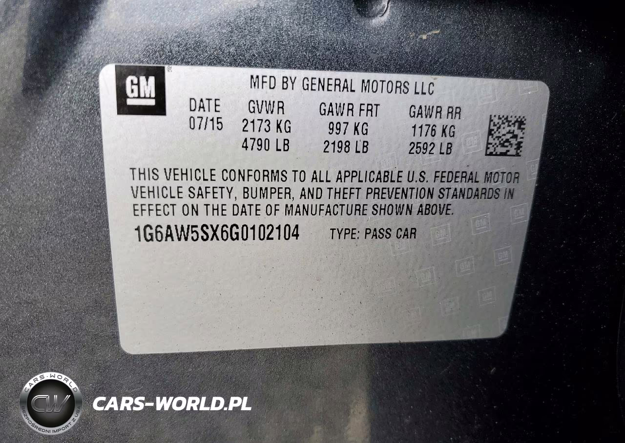 2016 Cadillac Cts VIN:1G6AW5SX6G0102104 - 12