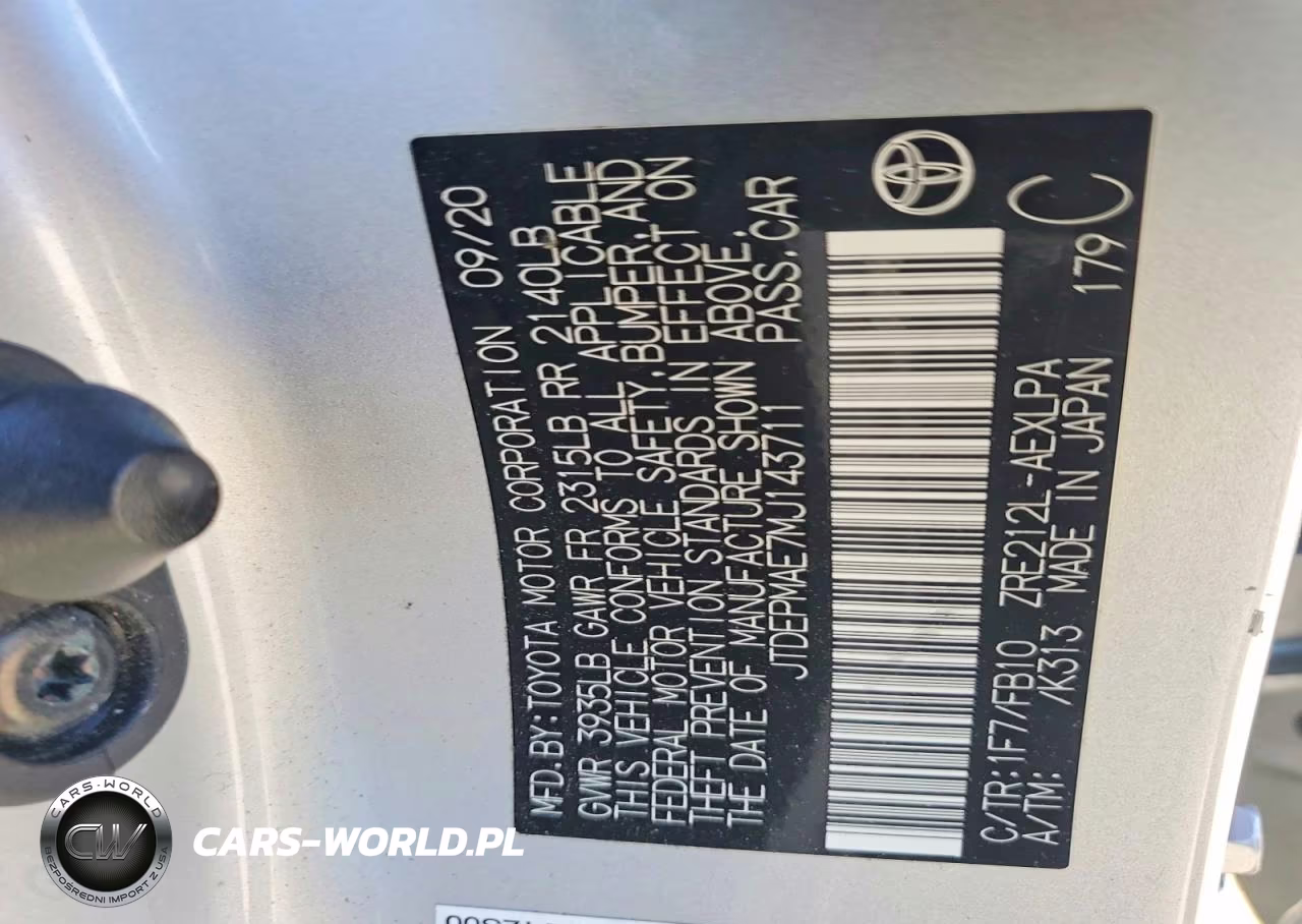 2021 Toyota Corolla Le VIN:JTDEPMAE7MJ143711 - 13