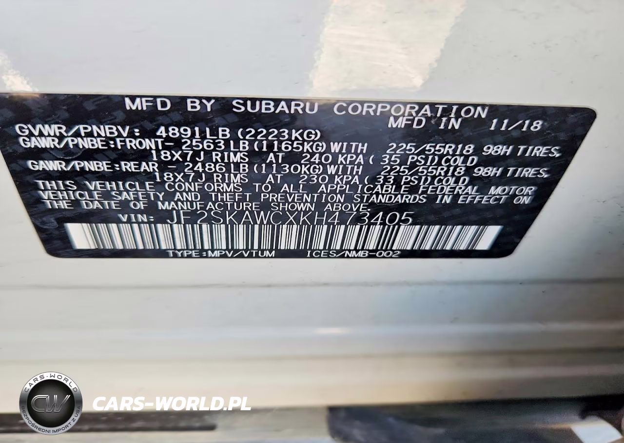 2019 Subaru Forester Touring VIN:JF2SKAWCXKH473405 - 12