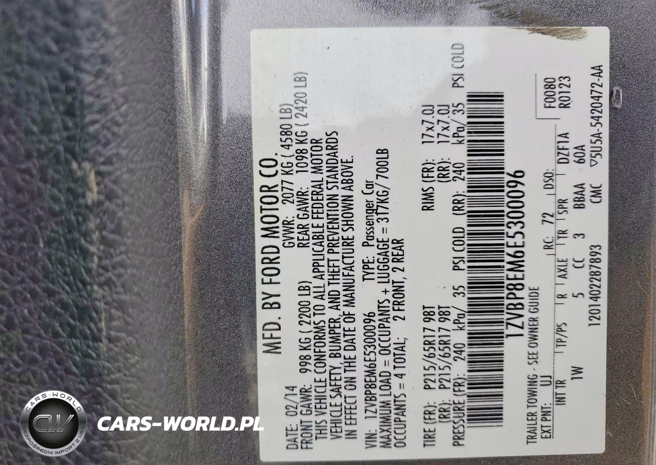 2014 Ford Mustang VIN:1ZVBP8EM6E5300096 - 12