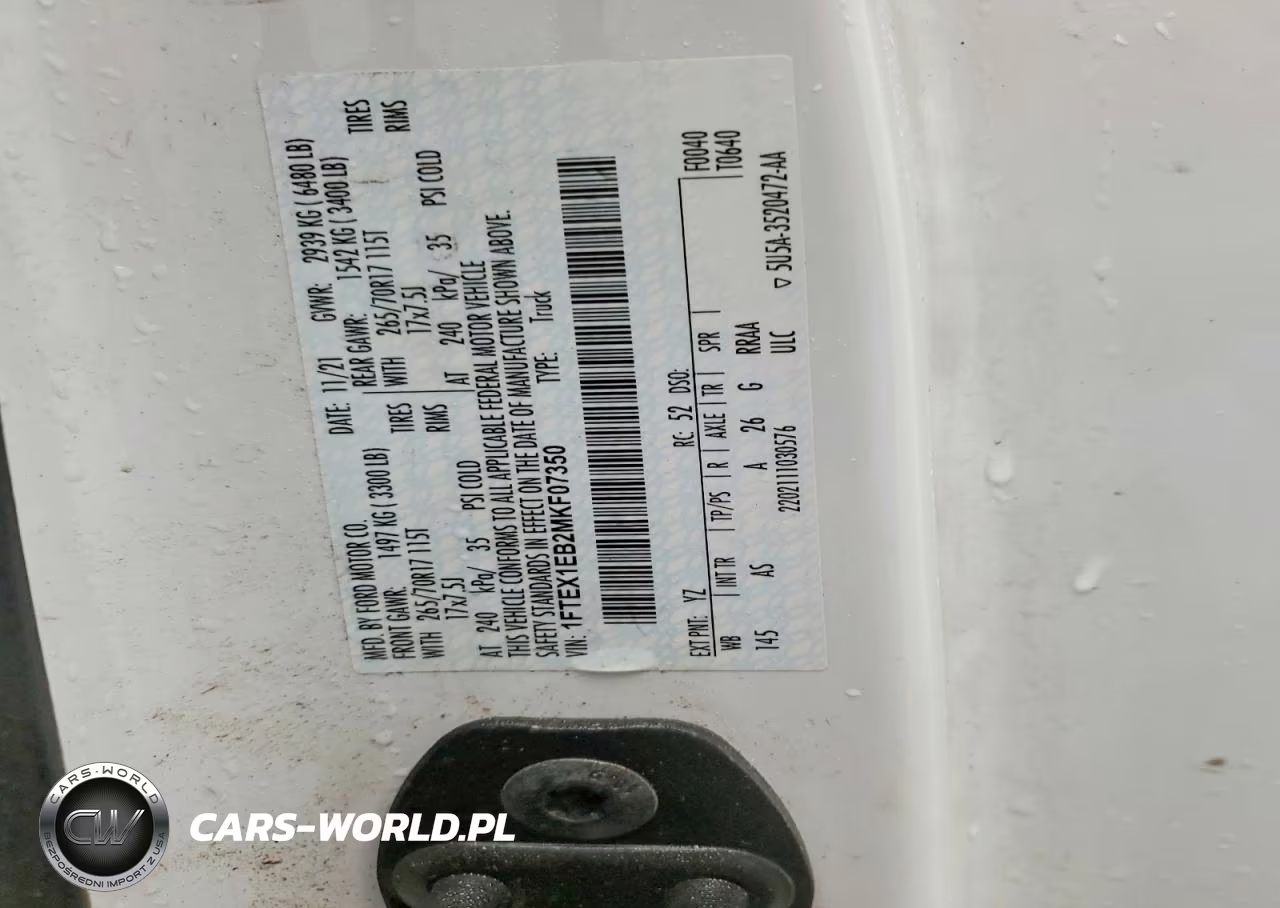 2021 Ford F150 Super Cab VIN:1FTEX1EB2MKF07350 - 12