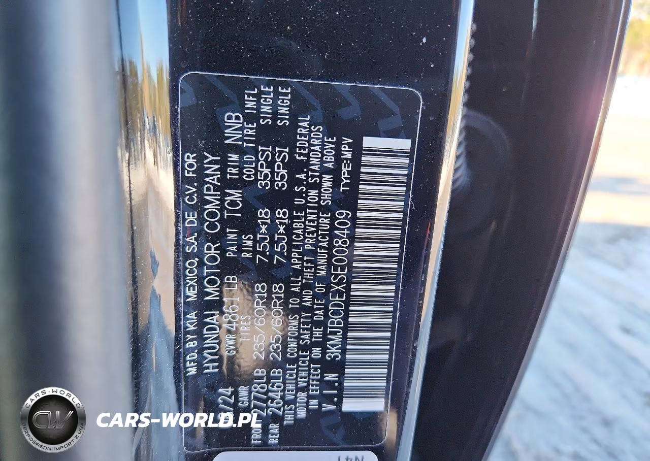 2025 Hyundai Tucson Sel VIN:3KMJBCDEXSE008409 - 13