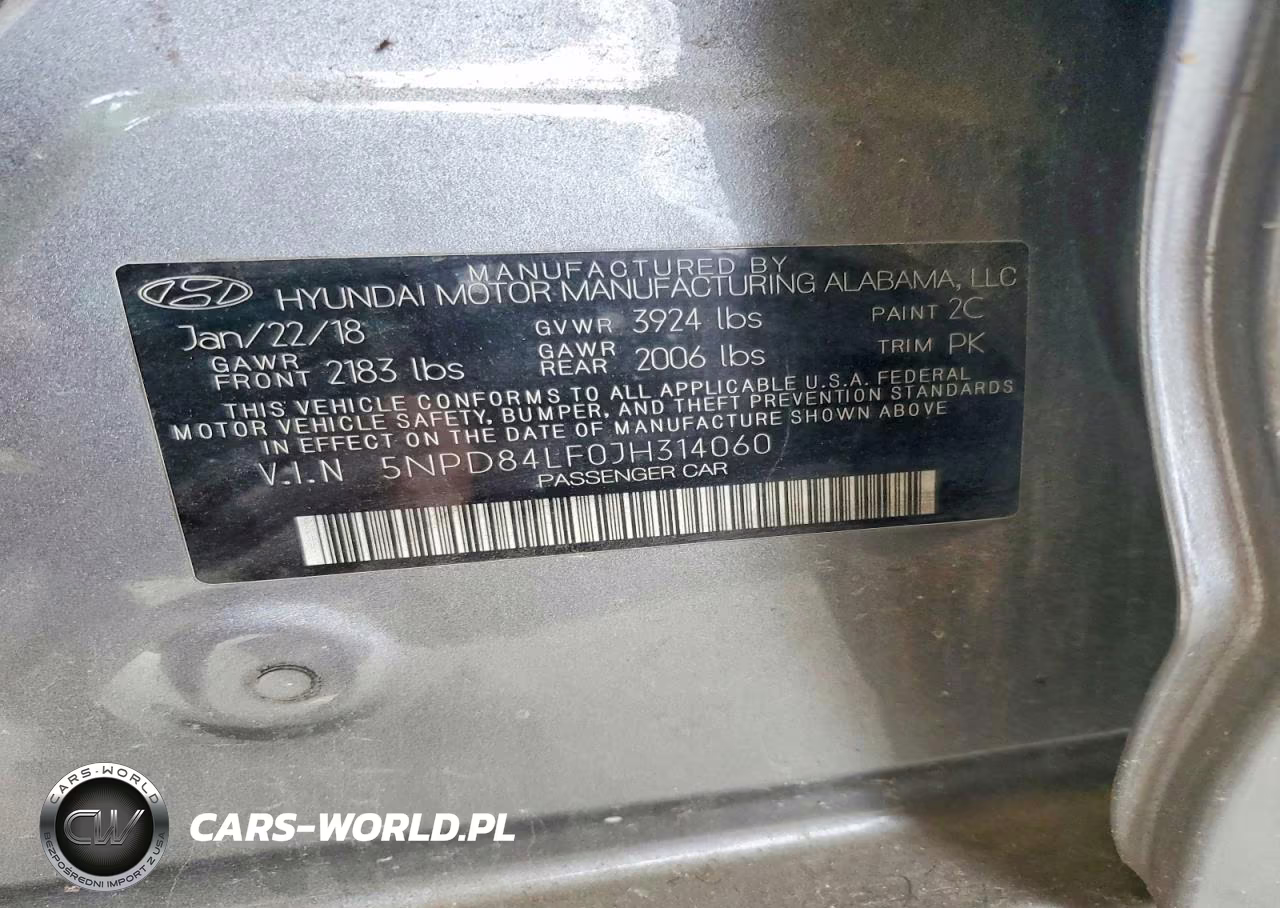 2018 Hyundai Elantra Sel VIN:5NPD84LF0JH314060 - 12