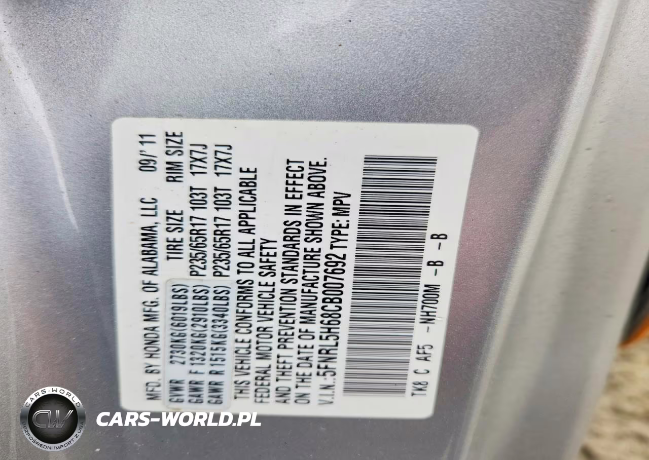 2012 Honda Odyssey Exl VIN:5FNRL5H68CB007692 - 13