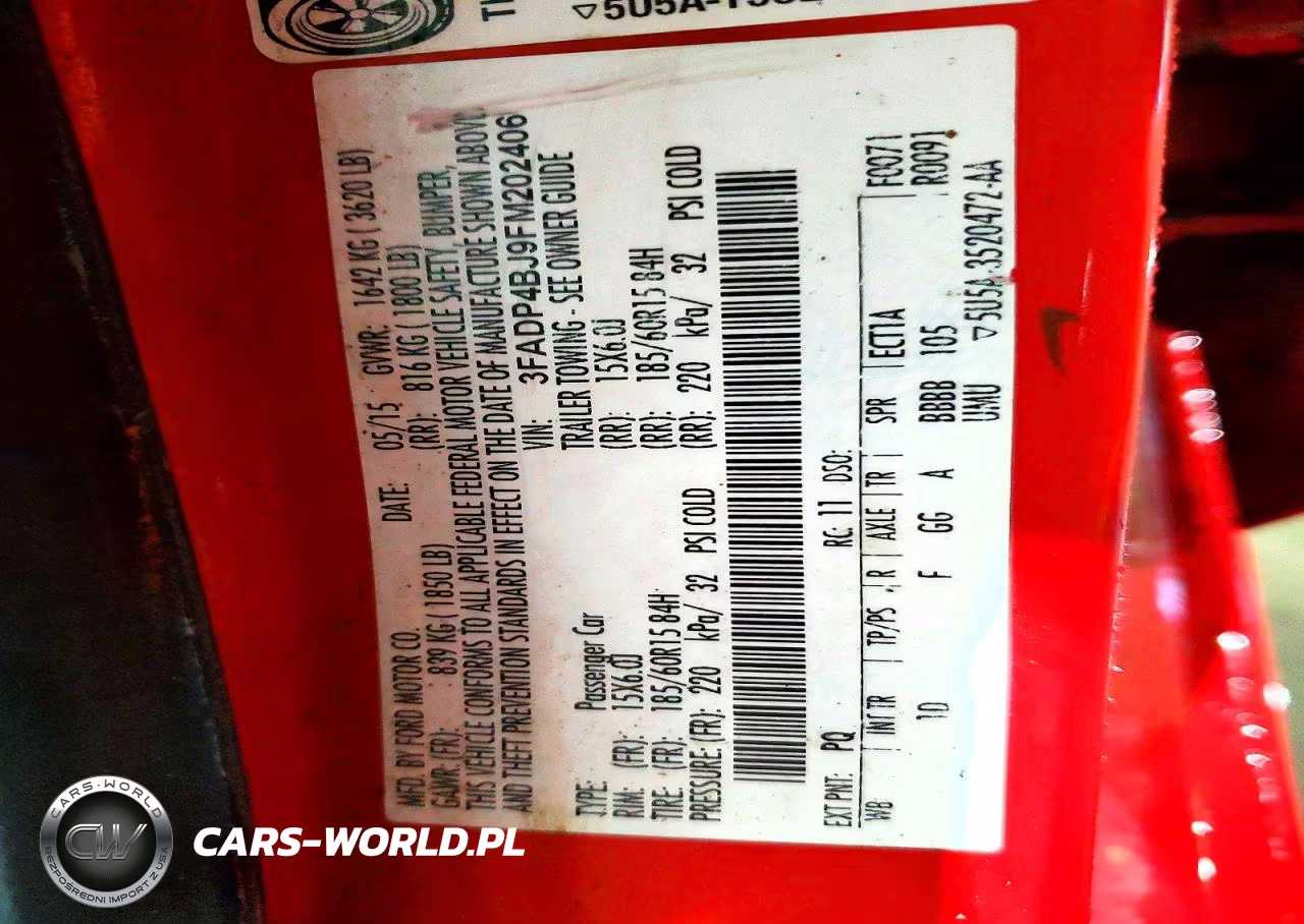 2015 Ford Fiesta Se VIN:3FADP4BJ9FM202406 - 12