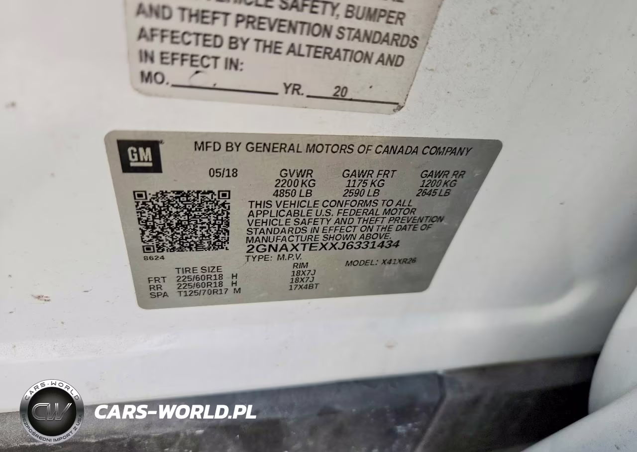 2018 Chevrolet Equinox Lt VIN:2GNAXTEXXJ6331434 - 13