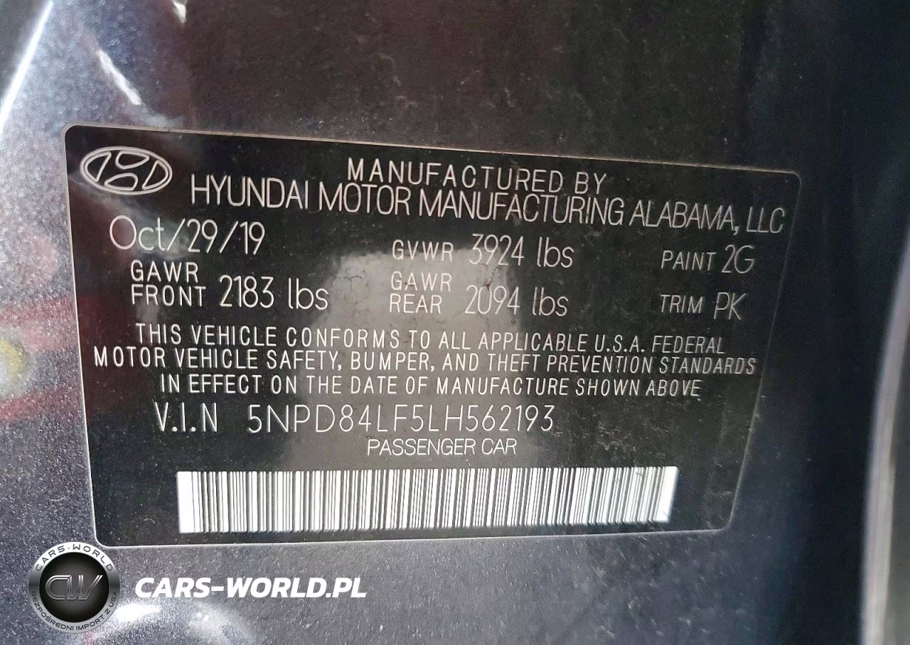 2020 Hyundai Elantra Sel VIN:5NPD84LF5LH562193 - 12