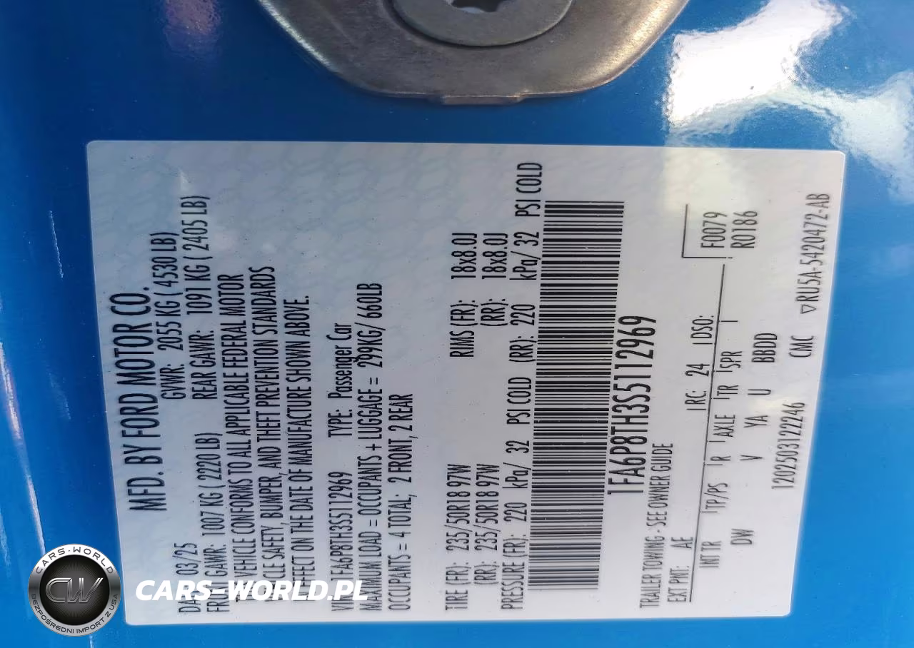 2025 Ford Mustang VIN:1FA6P8TH3S5112969 - 13