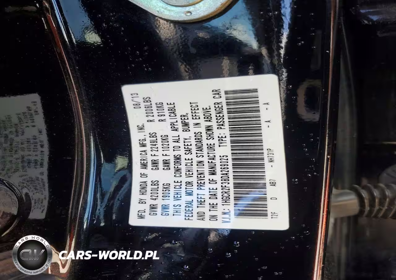 2013 Honda Accord Lx VIN:1HGCR2F38DA269025 - 12
