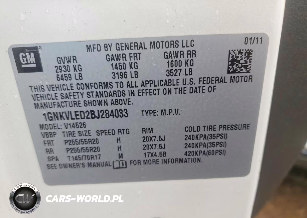 2011 Chevrolet Traverse Ltz VIN:1GNKVLED2BJ284033 - 13