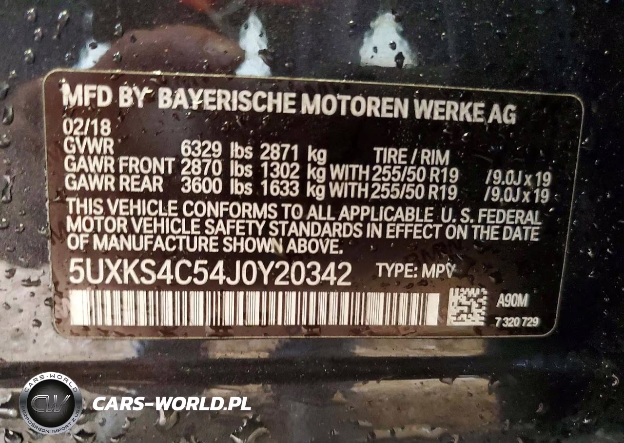 2018 BMW X5 xDrive35D VIN:5UXKS4C54J0Y20342 - 13