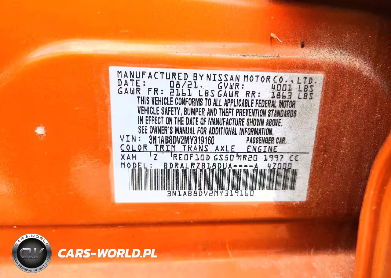 2021 Nissan Sentra Sr VIN:3N1AB8DV2MY319160 - 12