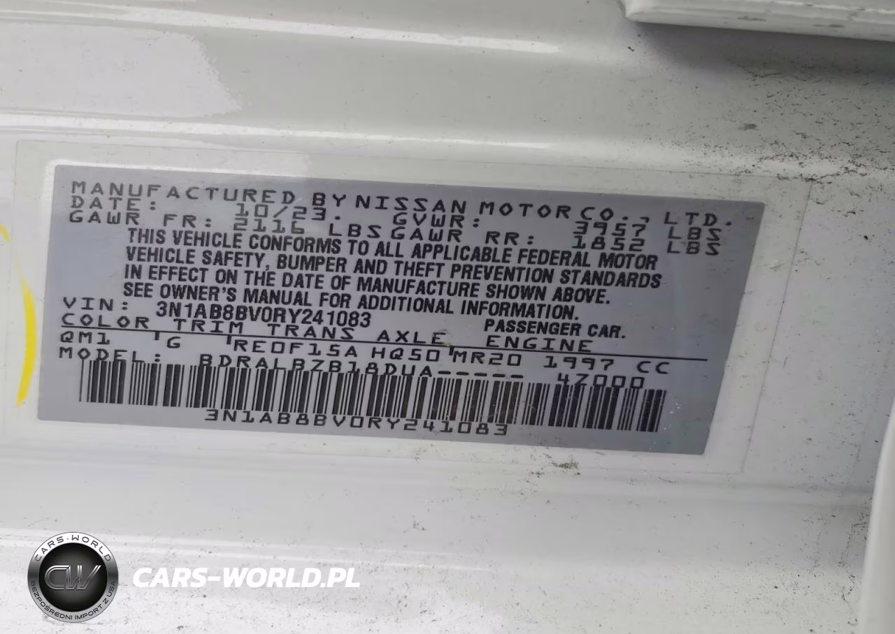 2024 Nissan Sentra S VIN:3N1AB8BV0RY241083 - 12