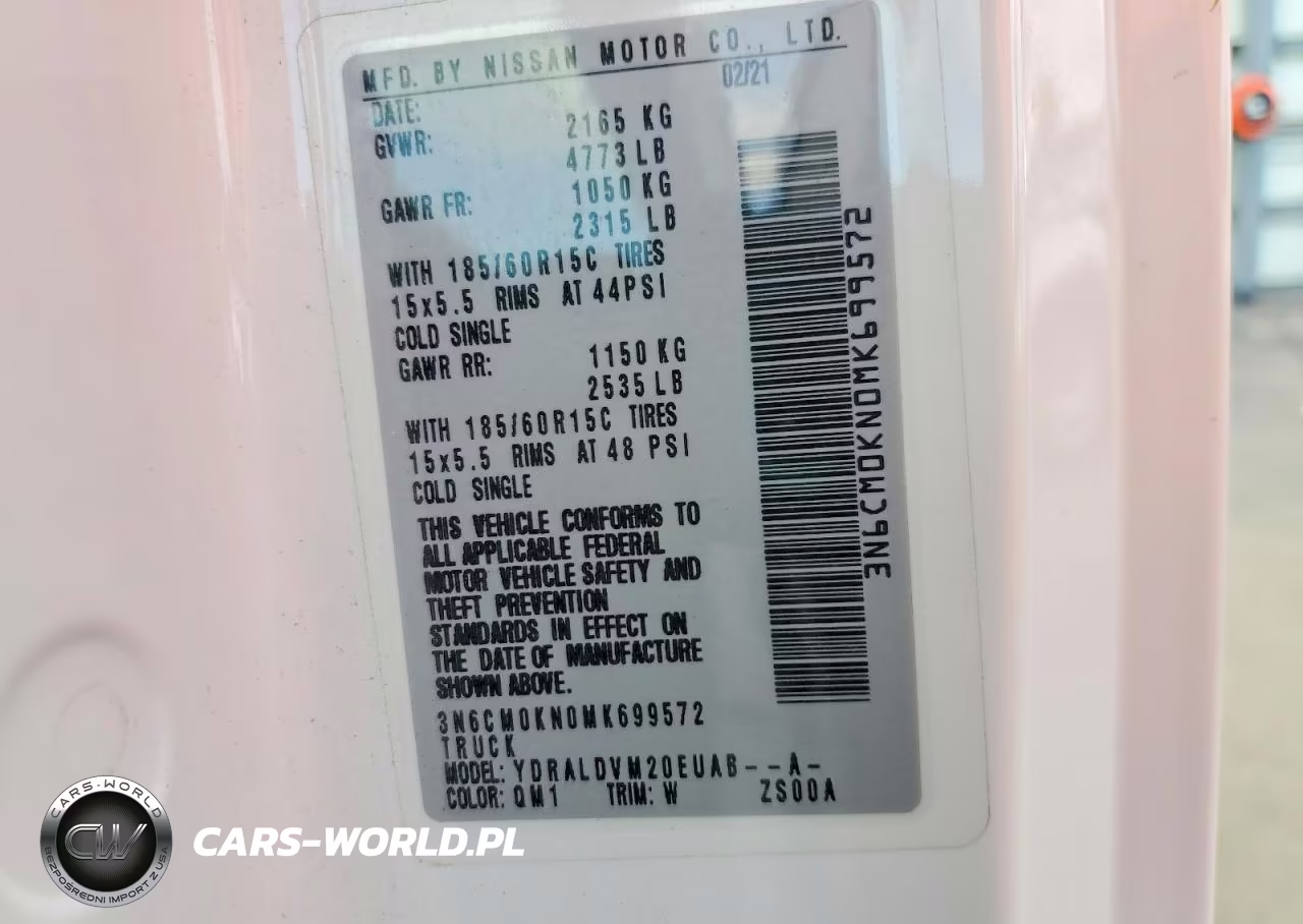 2021 Nissan Nv200 Utility - Service Van VIN:3N6CM0KN0MK699572 - 14
