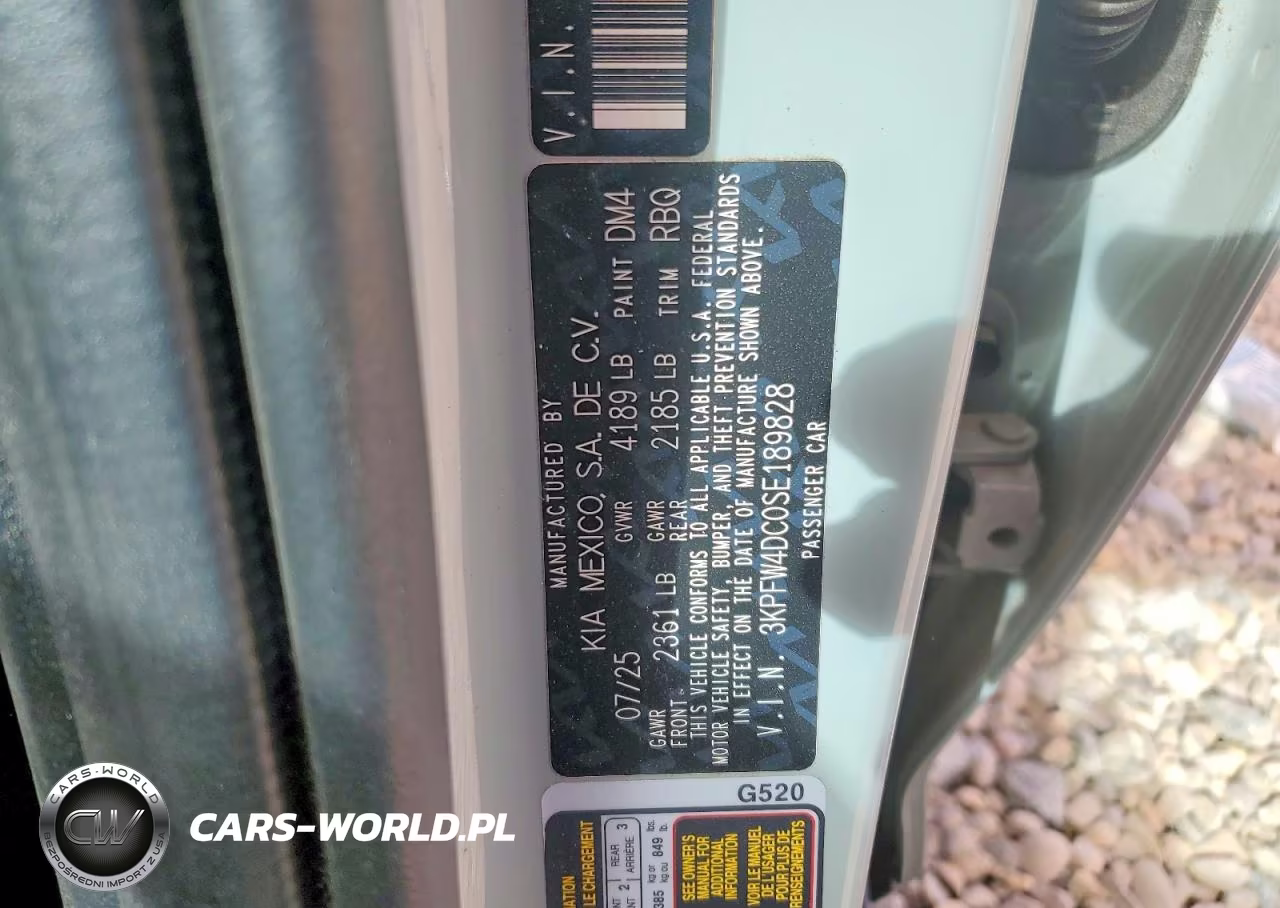 2025 Kia K4 Gt-Line Turbo VIN:3KPFW4DC0SE189828 - 12