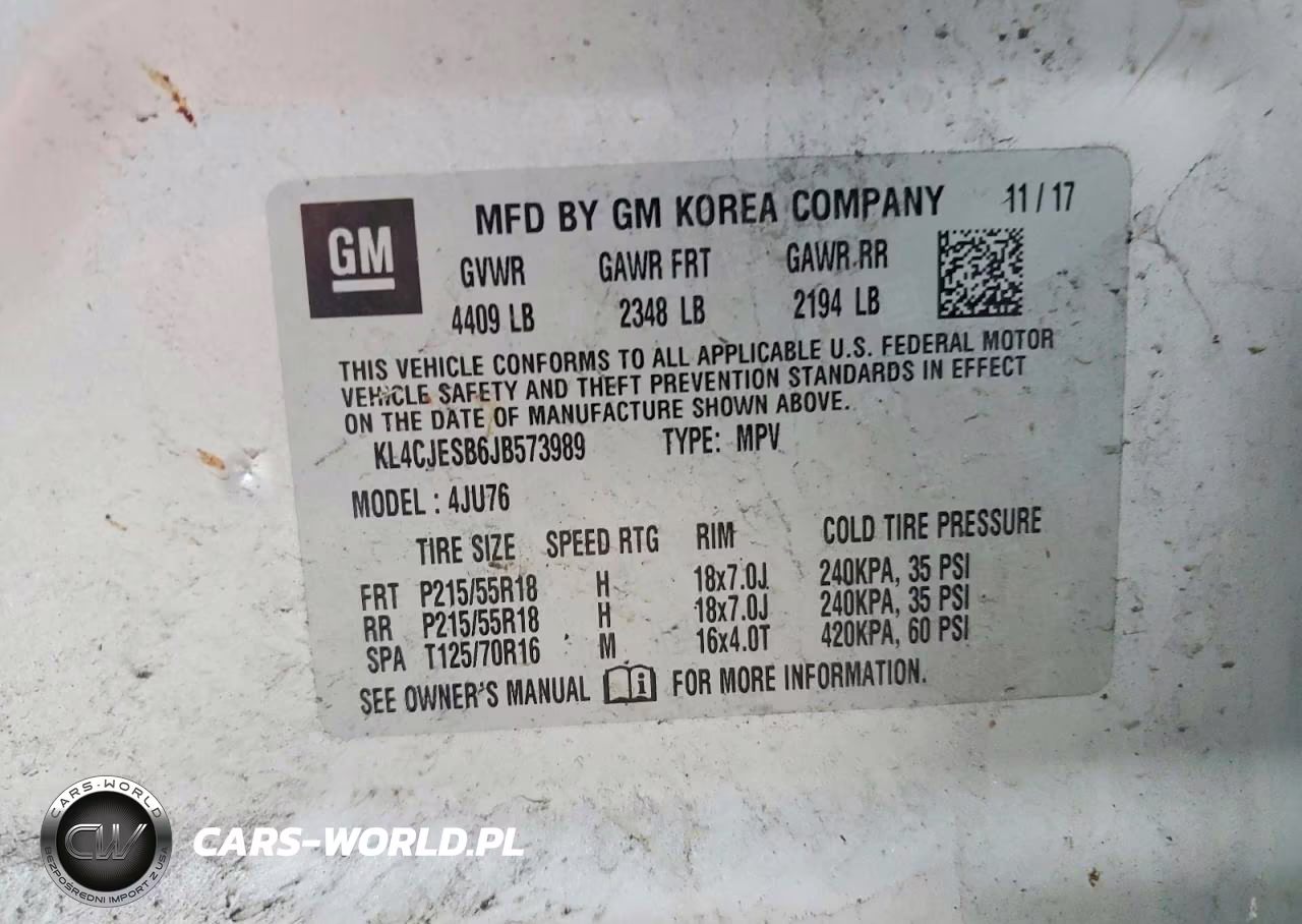 2018 Buick Encore VIN:KL4CJESB6JB573989 - 13