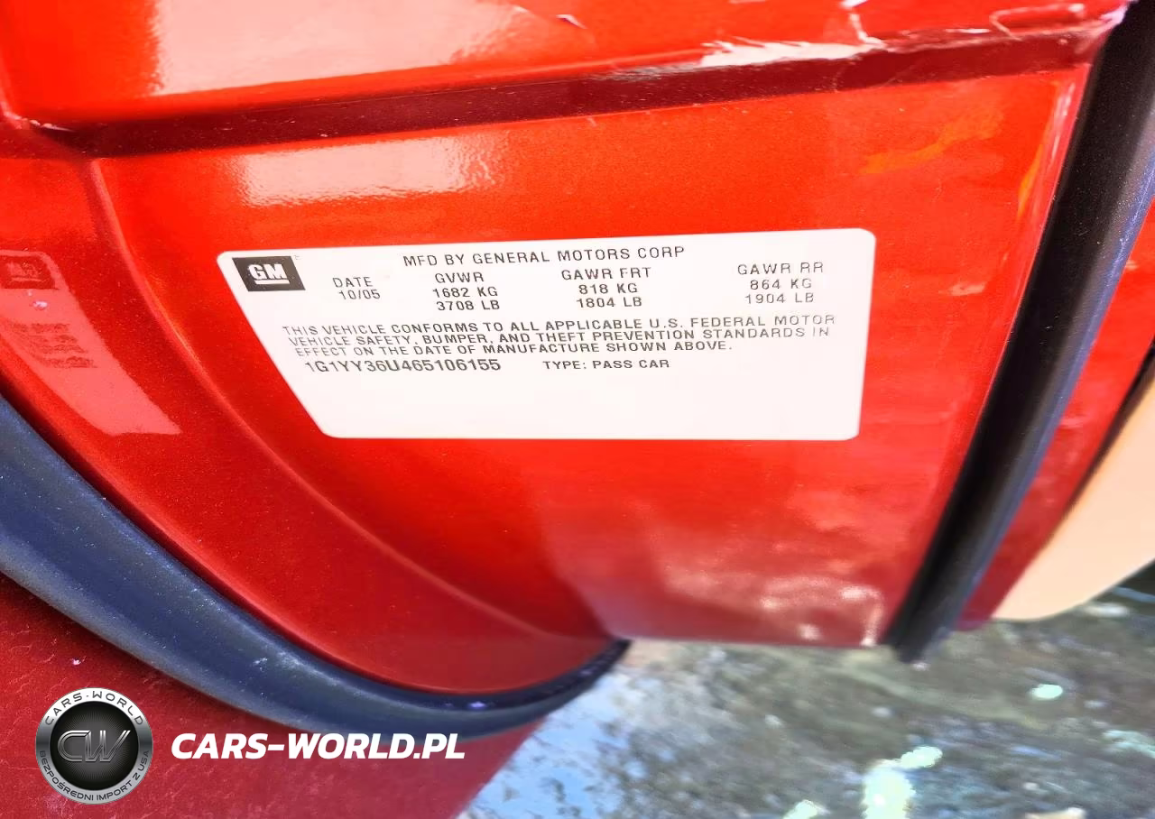 2006 Chevrolet Corvette VIN:1G1YY36U465106155 - 12