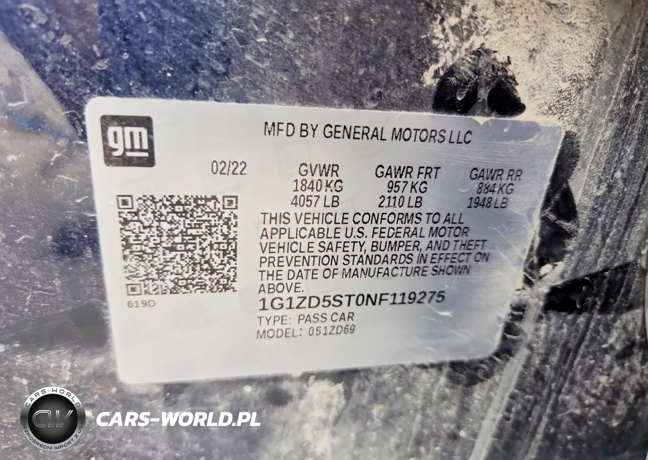 2022 Chevrolet Malibu Lt VIN:1G1ZD5ST0NF119275 - 13