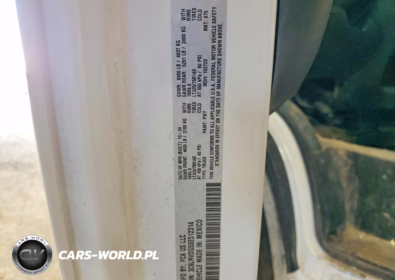 2025 Ram Promaster 2500 2500 High VIN:3C6LRVDG5SE512314 - 13