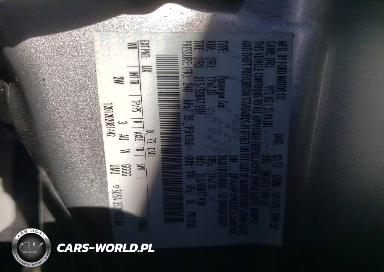 2012 Ford Focus Sel VIN:1FAHP3M25CL348705 - 12