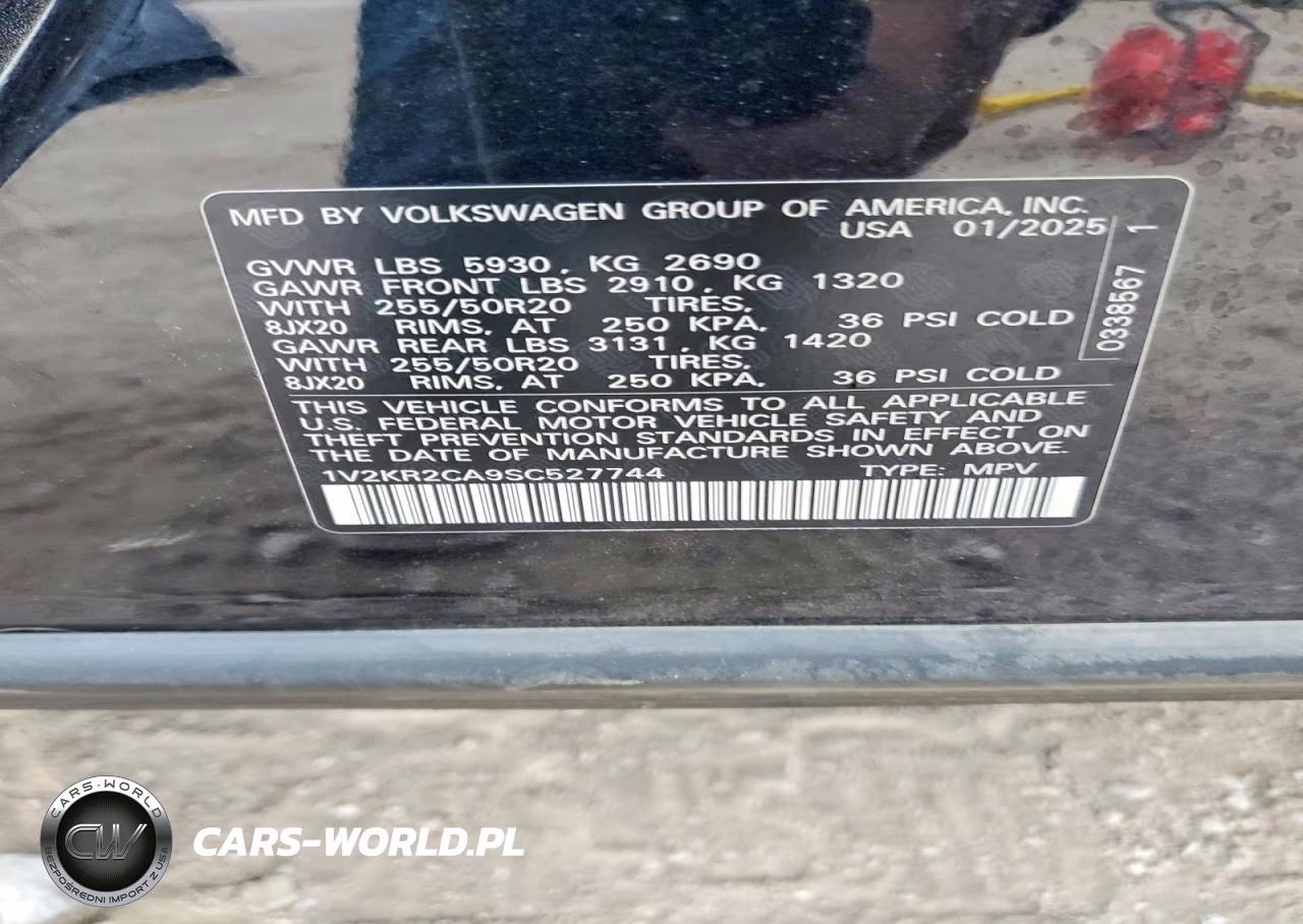 2025 Volkswagen Atlas Se VIN:1V2KR2CA9SC527744 - 13