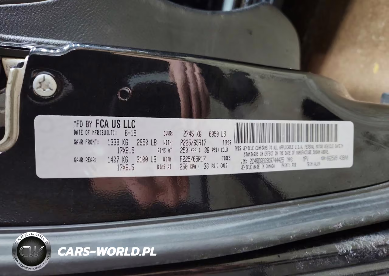 2019 Dodge Grand Caravan Gt VIN:2C4RDGEG9KR744425 - 13