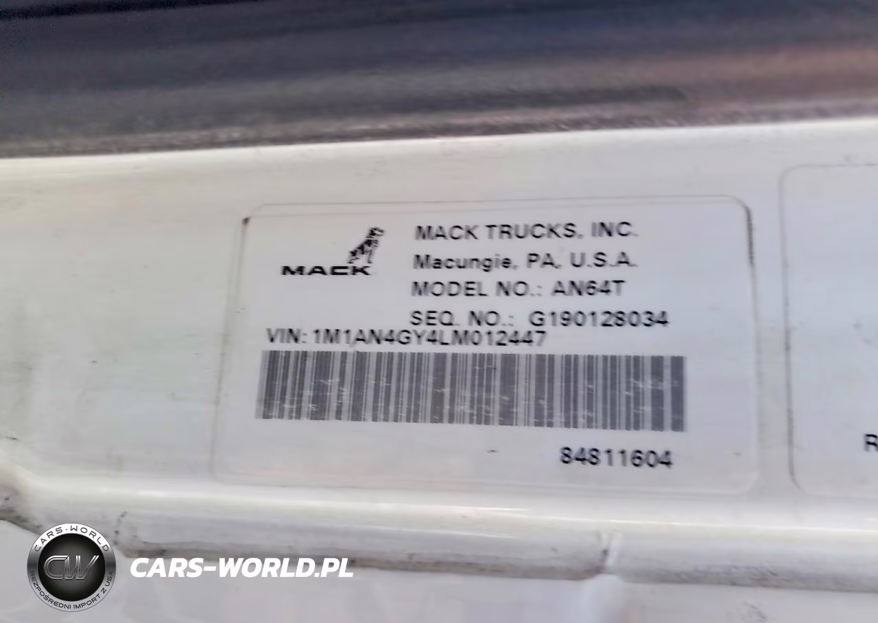 2020 Mack Anthem Semi Truck VIN:1M1AN4GY4LM012447 - 10