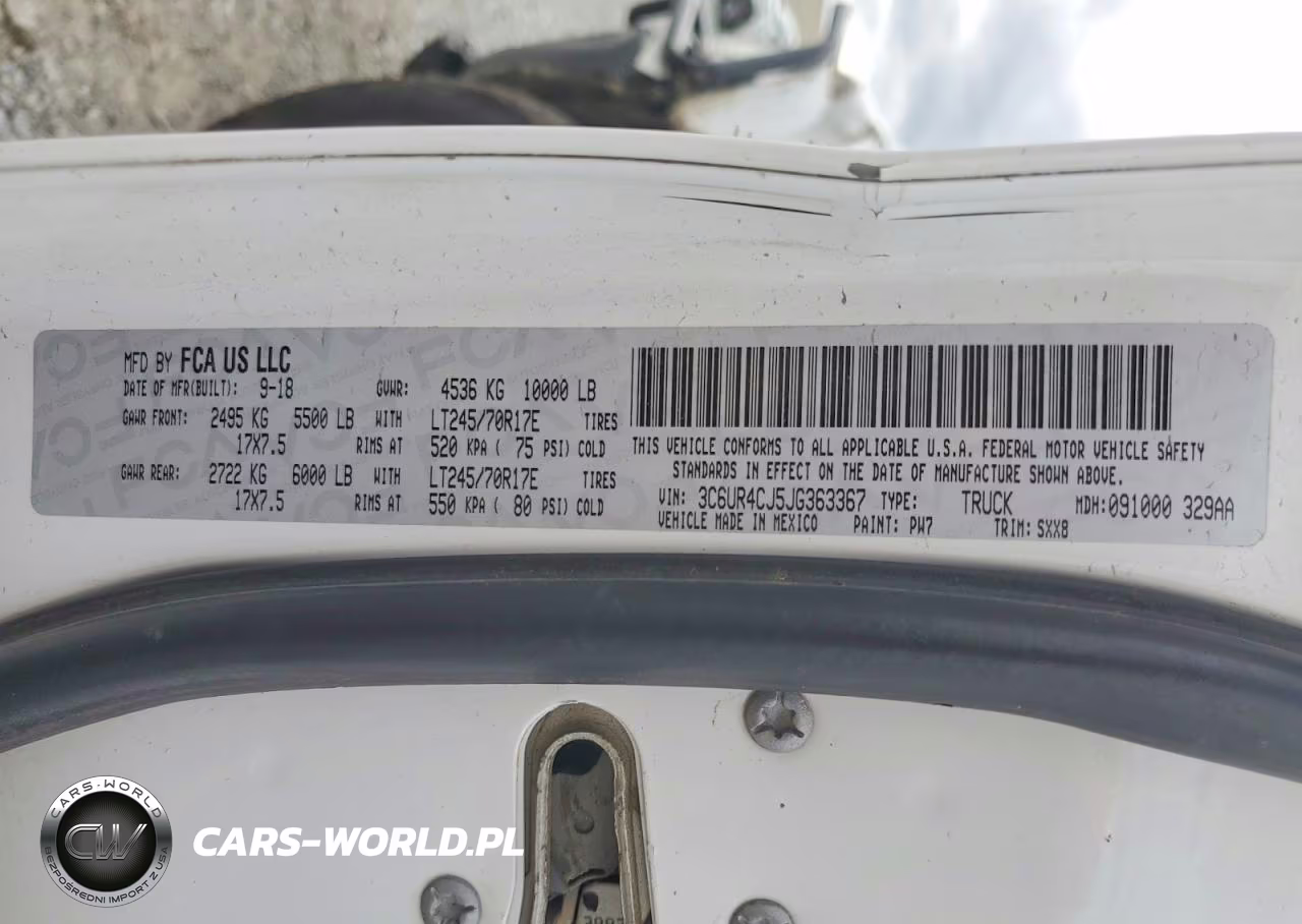 2018 Ram 2500 St VIN:3C6UR4CJ5JG363367 - 12