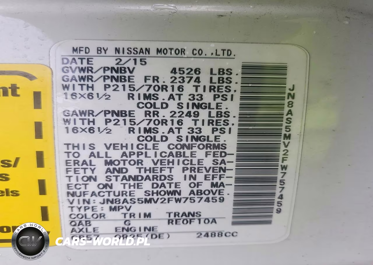 2015 Nissan Rogue VIN:JN8AS5MV2FW757459 - 13